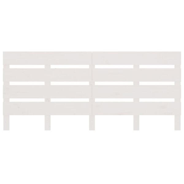 vidaXL feh&eacute;r t&ouml;m&ouml;r fenyőfa fejt&aacute;mla 135 x 3 x 80 cm