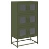 vidaXL Highboard ol&iacute;vaz&ouml;ld 68x39x123 cm Ac&eacute;l