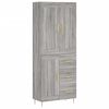 vidaXL sz&uuml;rke sonoma szerelt fa magasszekr&eacute;ny 69,5 x 34 x 180 cm
