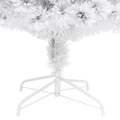 vidaXL fehér száloptikás megvilágított műkarácsonyfa 150 cm