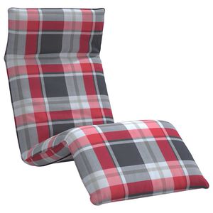 vidaXL oxford-sz&ouml;vet &ouml;sszecsukhat&oacute; napoz&oacute;&aacute;gy kock&aacute;s minta 175x54x8,5cm