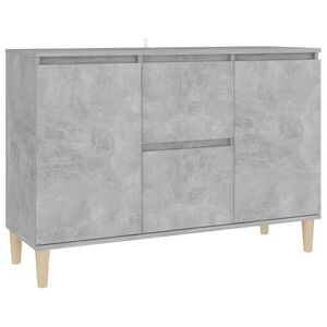 vidaXL betonsz&uuml;rke szerelt fa t&aacute;lal&oacute;szekr&eacute;ny 101 x 35 x 70 cm