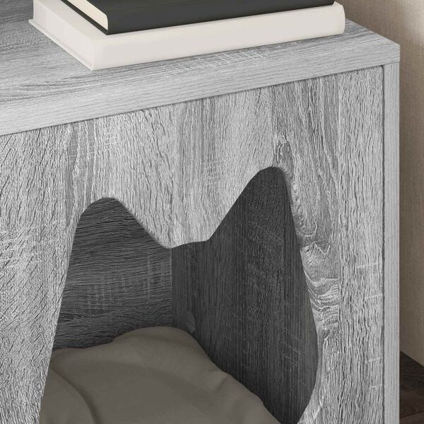 vidaXL Macska H&aacute;z Sz&uuml;rke Sonoma 42,5 x 40 x 53,5 cm Faanyag