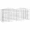 vidaXL &iacute;ves horganyzott vas gabion magas&aacute;gy&aacute;s 200x50x100 cm