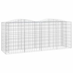 vidaXL &iacute;ves horganyzott vas gabion magas&aacute;gy&aacute;s 200x50x100 cm