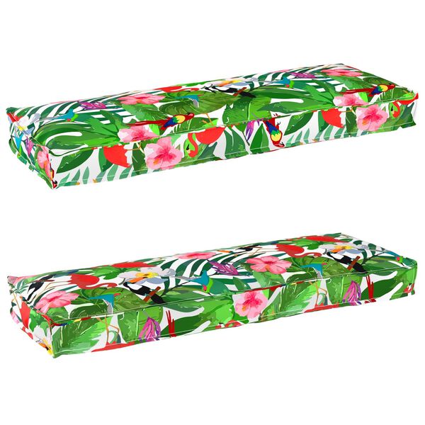 vidaXL Raklap p&aacute;rna k&eacute;szlet 2 pcs Tr&oacute;pusi dzsungel 120 x 40 x 8 cm