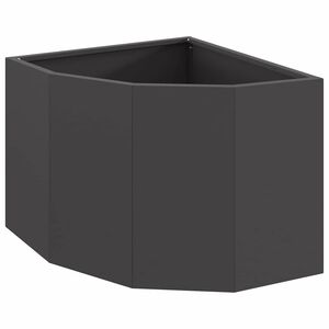 vidaXL Sarok Vir&aacute;gtart&oacute; Fekete 45 x 45 x 35 cm Ac&eacute;l