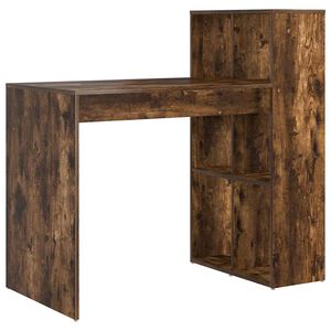 vidaXL Asztal F&uuml;st&ouml;lt t&ouml;lgy Szerelt Fa 108 x 55 x 103.5 cm