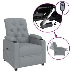 vidaXL vil&aacute;gossz&uuml;rke sz&ouml;vet elektromos d&ouml;nthető fotel