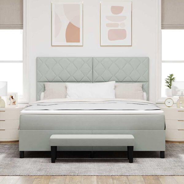 vidaXL Boxrug&oacute;s &aacute;gy matracmal Vil&aacute;gossz&uuml;rke 180 x 200 cm B&aacute;rsony