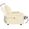 vidaXL 4 személyes krém dönthető masszázsfotel pohártartóval