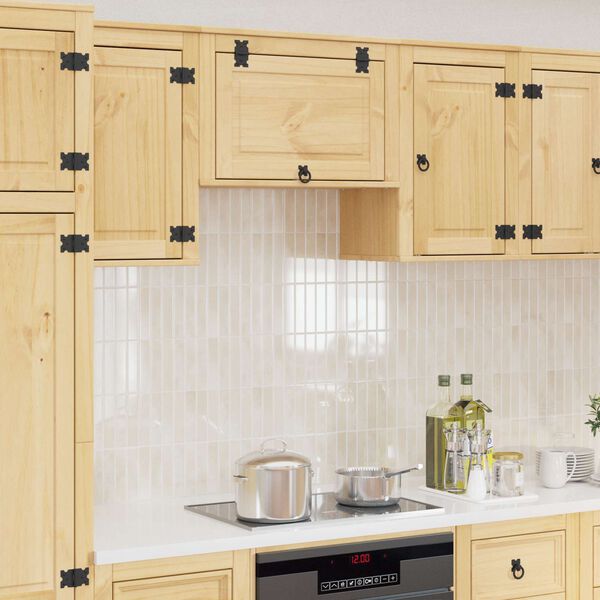 vidaXL Cabinet t&aacute;rol&oacute;val SKI M&eacute;zes Barna 60 x 32 x 40 cm T&ouml;m&ouml;r fenyőfa