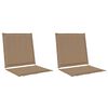 vidaXL &Uuml;l&eacute;s &eacute;s h&aacute;tt&aacute;mla p&aacute;rn&aacute;k 2 pcs T&oacute;psz&iacute;nű 47 x 45 x 2 cm
