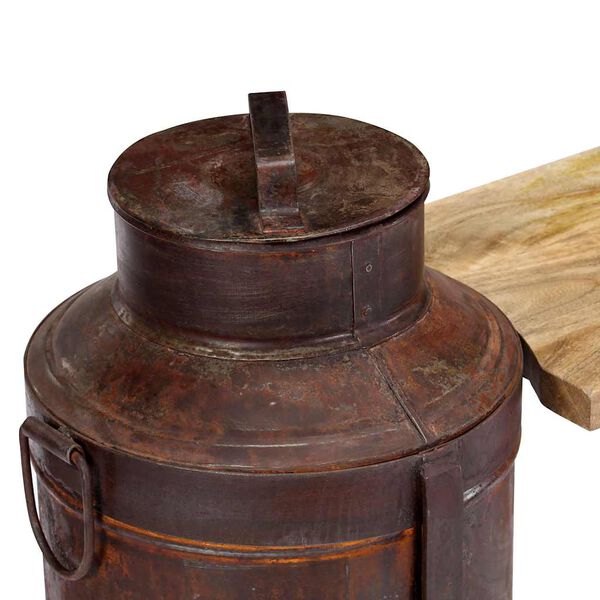 vidaXL t&ouml;m&ouml;r mang&oacute;fa tejes b&ouml;d&ouml;n l&aacute;bazat&uacute; pad 150 x 33 x 64 cm