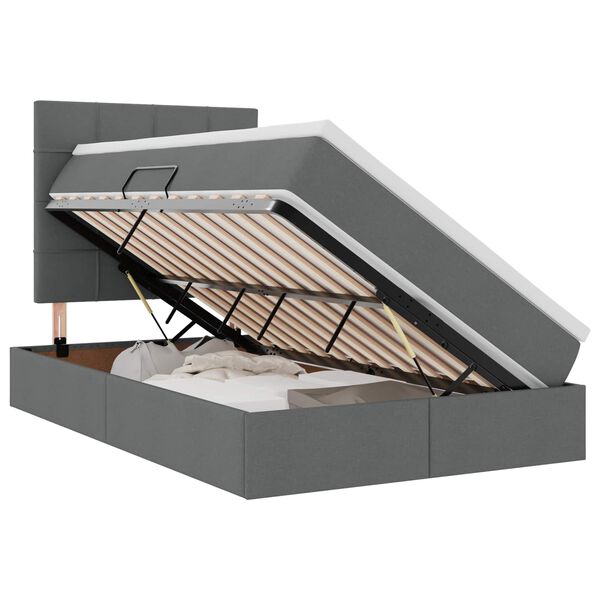 vidaXL &Aacute;gy t&aacute;rol&oacute;val &eacute;s LED l&aacute;mp&aacute;val leddel S&ouml;t&eacute;tsz&uuml;rke 120 x 190 cm