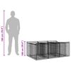 vidaXL Gabion emelt &aacute;gy Ez&uuml;st 150 x 100 x 60 cm Horganyzott ac&eacute;l