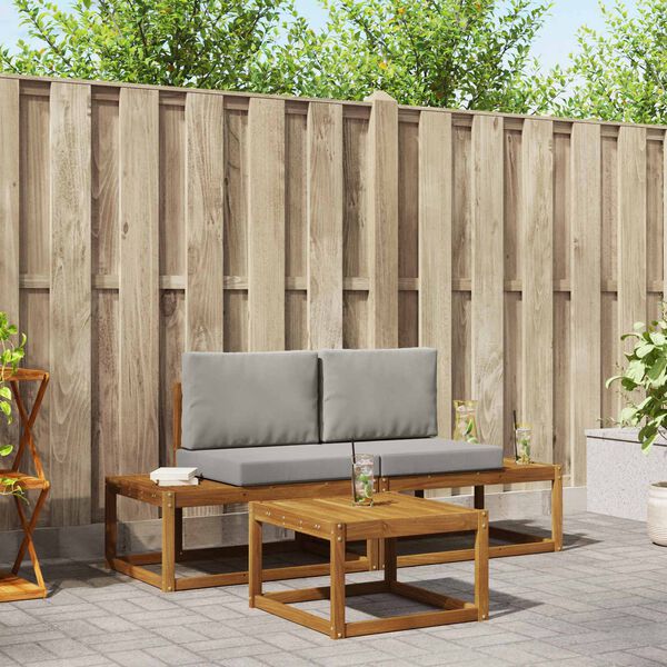 vidaXL K&uuml;lt&eacute;ri kanap&eacute; szett p&aacute;rn&aacute;val 3 pcs Term&eacute;szetes