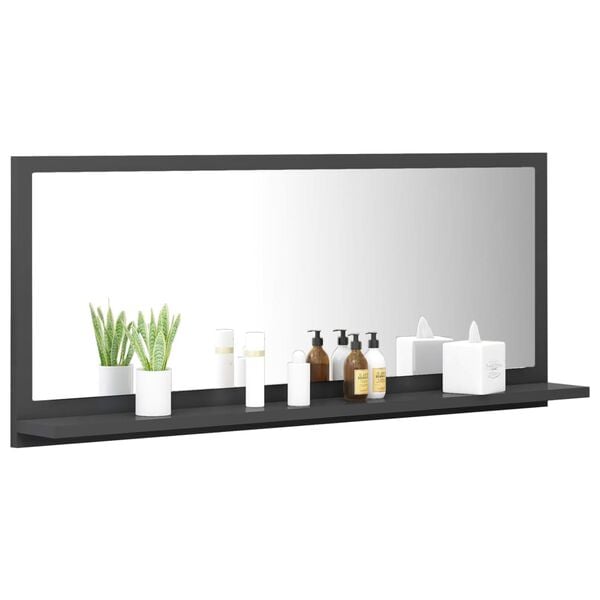 vidaXL sz&uuml;rke forg&aacute;cslap f&uuml;rdőszobai t&uuml;k&ouml;r 90 x 10,5 x 37 cm