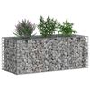 vidaXL Gabion emelt &aacute;gy Ez&uuml;st 140 x 60 x 55 cm Horganyzott ac&eacute;l