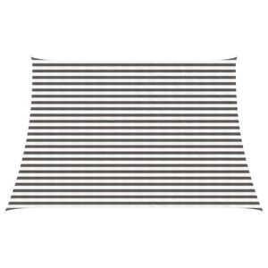 vidaXL Napernyő V&aacute;szon Vil&aacute;gossz&uuml;rke &eacute;s feh&eacute;r 4 / 5 x 3 m HDPE
