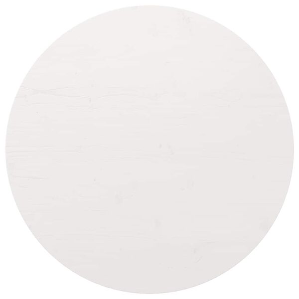 vidaXL feh&eacute;r t&ouml;m&ouml;r fenyőfa kerek asztallap &Oslash;80 x 3 cm