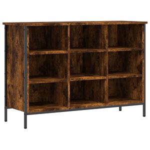 vidaXL f&uuml;st&ouml;s t&ouml;lgy sz&iacute;nű szerelt fa cipőszekr&eacute;ny 100x35x70 cm