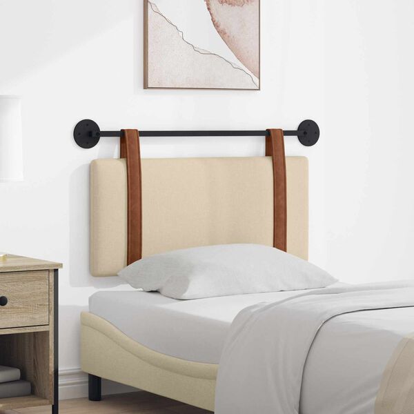 vidaXL Fali Fejt&aacute;mla Falra szerelhető Kr&eacute;m 100 x 55 x 5 cm Antik PU