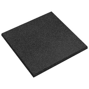vidaXL Es&eacute;s elleni v&eacute;delmi csemp&eacute;k 12 db Fekete 50 x 50 cm Gumi