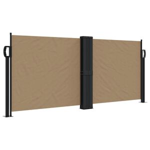 vidaXL topsz&iacute;nű beh&uacute;zhat&oacute; oldals&oacute; napellenző 100 x 600 cm