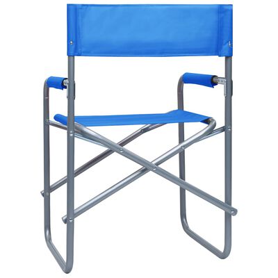 vidaXL 2 db kék acél rendezői szék