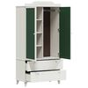 vidaXL Kr&eacute;t&aacute;val &Iacute;rt Dresser ROROS Feh&eacute;r 90 x 45 x 180 cm Faanyag
