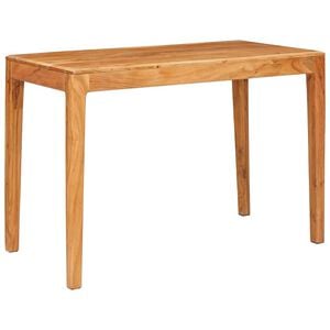 vidaXL &Eacute;tkezőasztal 110 x 55 x 76 cm T&ouml;m&ouml;r Ak&aacute;cfa Barna N&eacute;gysz&ouml;gletes