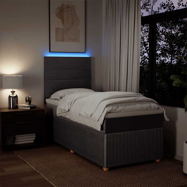 vidaXL t&oacute;psz&iacute;nű sz&ouml;vet rug&oacute;s &aacute;gy matraccal 80 x 200 cm