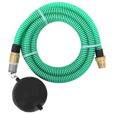 vidaXL zöld PVC szívótömlő sárgaréz csatlakozókkal 1,1" 4 m