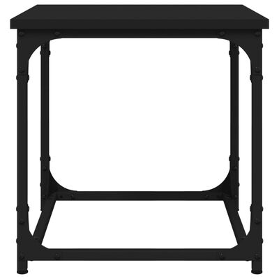 vidaXL fekete színű szerelt fa kisasztal 40 x 40 x 40 cm