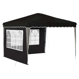 vidaXL Parti s&aacute;tor 288 x 288 x 245 cm Fekete Oxford Sz&ouml;vet
