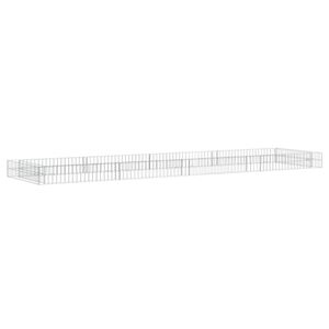 vidaXL horganyzott ac&eacute;l gabion magas&aacute;gy&aacute;s 400 x 100 x 20 cm