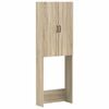 vidaXL WC Szekr&eacute;ny HOORN Sonoma T&ouml;lgy 66 x 25,5 x 190 cm Szerelt Fa