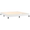 vidaXL fehér műbőr rugós ágy matraccal 160 x 200 cm