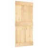 vidaXL Cs&uacute;sz&oacute; ajt&oacute; NARVIK Term&eacute;szetes &eacute;s Fekete 95 x 210 cm (213,5 cm)