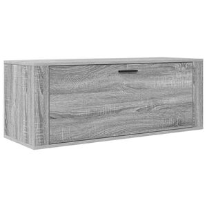 vidaXL sz&uuml;rke sonoma sz&iacute;nű szerelt fa fali cipősszekr&eacute;ny 100x35x38 cm
