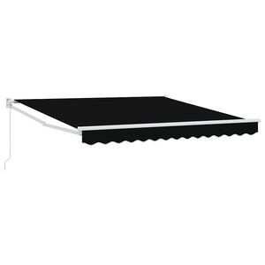 vidaXL Beh&uacute;zhat&oacute; napellenző Fekete 300 x 250 x 165 cm