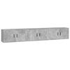 vidaXL 3 db betonsz&uuml;rke fali TV-szekr&eacute;ny 80 x 34,5 x 40 cm
