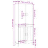 vidaXL sz&uuml;rke sonoma szerelt fa magasszekr&eacute;ny 69,5 x 34 x 180 cm