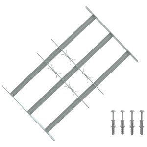 vidaXL Ablakokhoz k&eacute;sz&uuml;lt biztons&aacute;gi r&aacute;cs, 3 keresztl&eacute;ccel 3 pcs