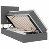 vidaXL LED t&aacute;rol&oacute;s &aacute;gy matraccal S&ouml;t&eacute;tsz&uuml;rke 90 x 190 cm Sz&ouml;vet