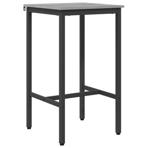 vidaXL B&aacute;rasztal 52 x 52 x 90 cm Szerelt Fa Sz&uuml;rke Sonoma
