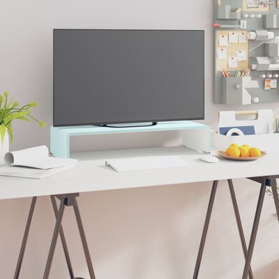 vidaXL zöld üveg TV állvány/monitor magasító 60 x 25 x 11 cm