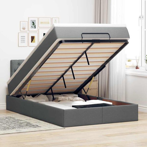 vidaXL Ottom&aacute;n &aacute;gy matraccal s&ouml;t&eacute;tsz&uuml;rke 120x190 cm sz&ouml;vet