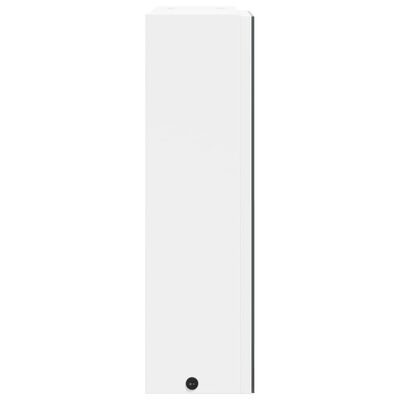 vidaXL fehér tükrös fürdőszobaszekrény LED-del 45 x 13 x 52 cm